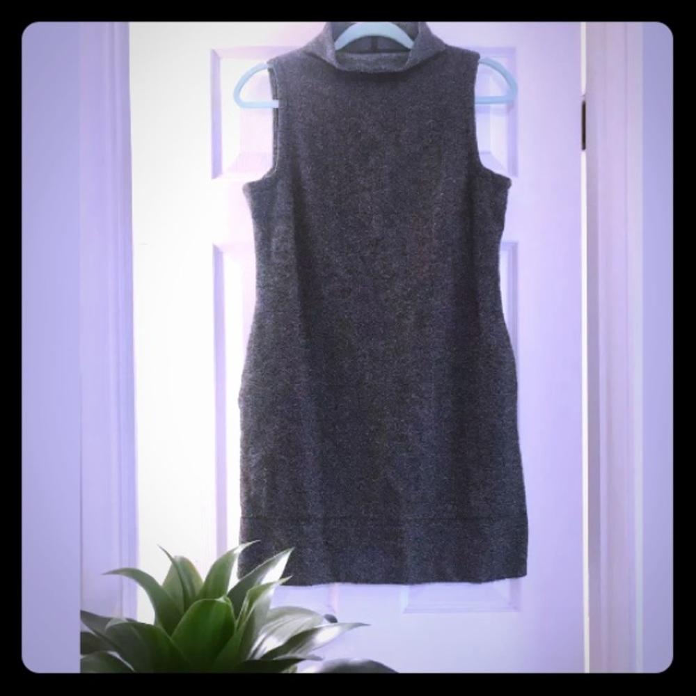 Banana Republic Gray Turtleneck Dress 6p